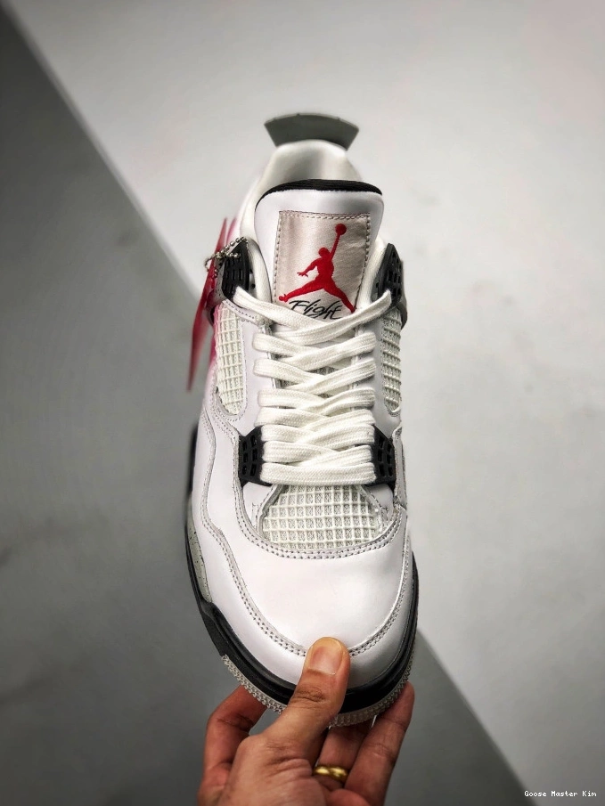 (nike) White OG 840606-192 Cement Air 4 Jordan 0722